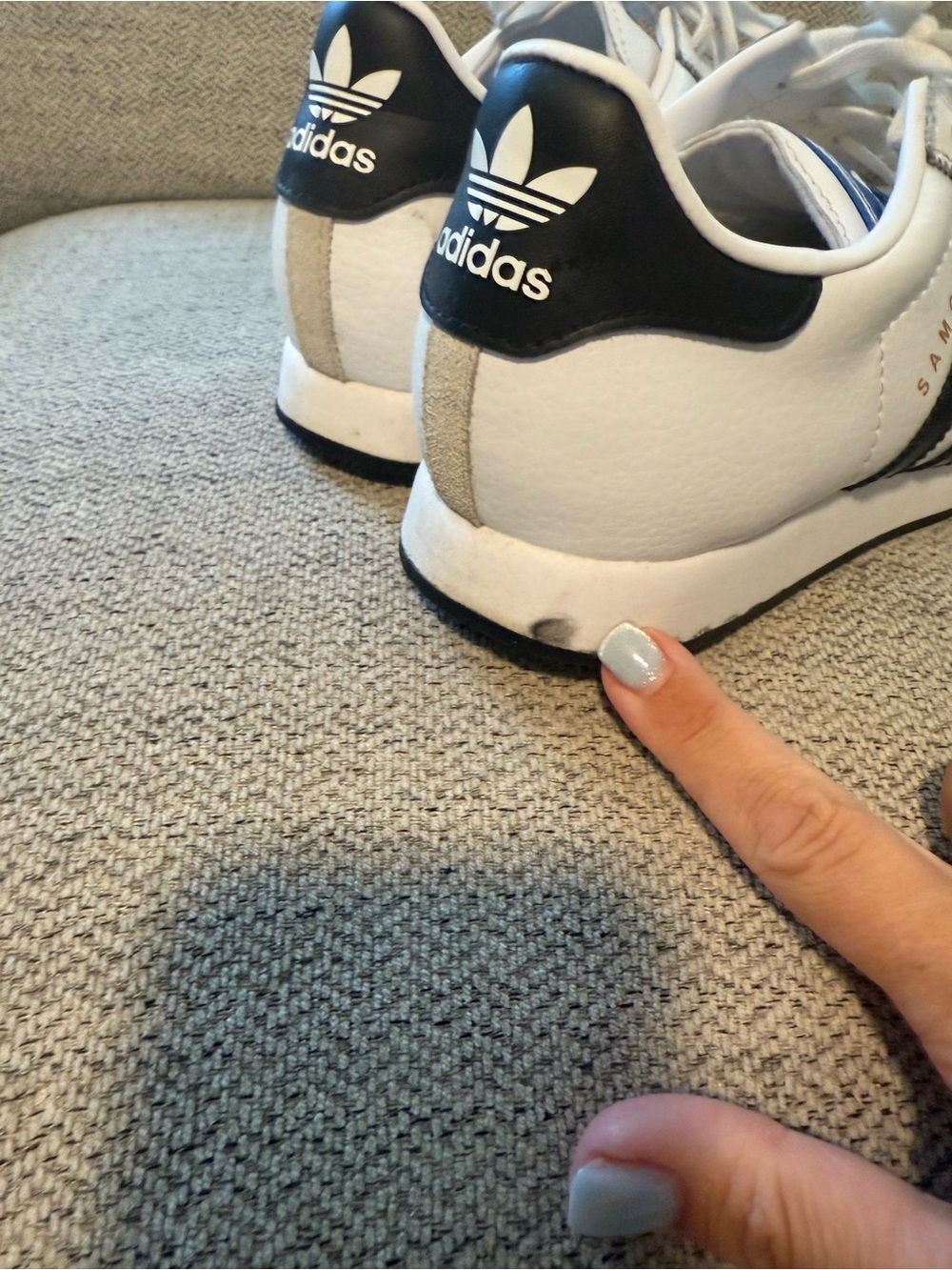 adidas White & Black Samoa Retro Sneakers - Picture 2 of 3